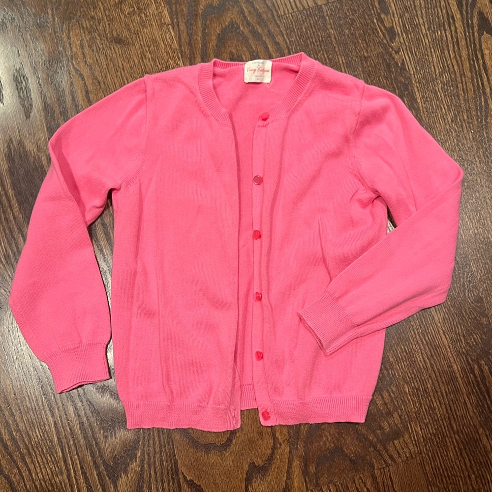 Crewcuts by J.Crew Pink Cotton Cardigan - Size 6-7